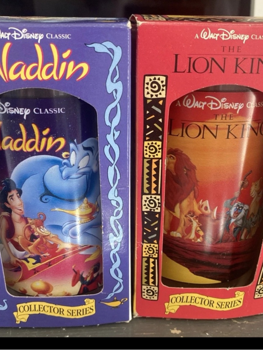 Disney Collector Glasses Set - 1994 burger king